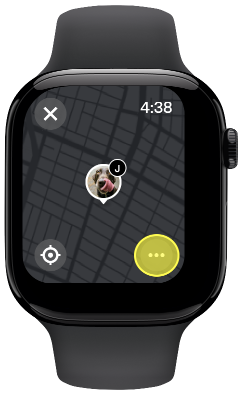 three dots highlighted on Live Map