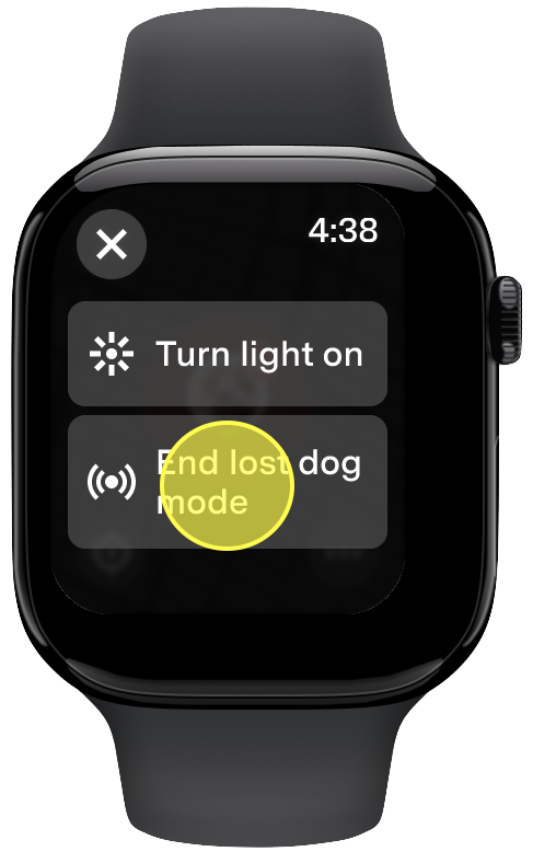 End lost mode highlighted on Apple Watch