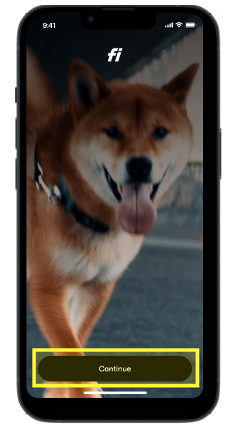 Get Started highlighted on the app.png