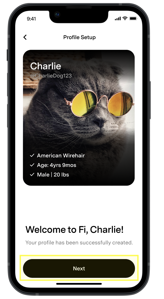 Cat profile set up confirmation.png