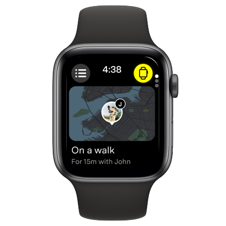 LTE Watch Mode Icon in top right corner