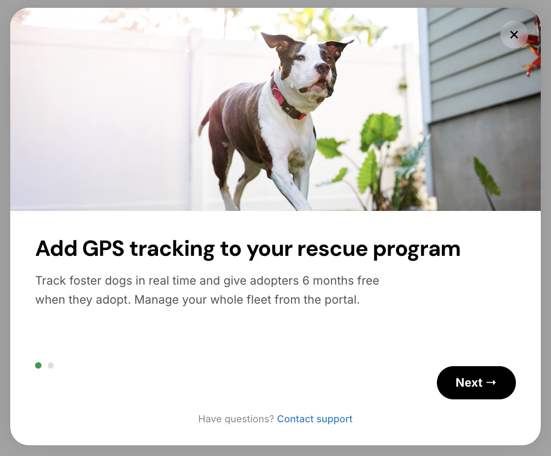 Add GPS tracking to your rescue program page